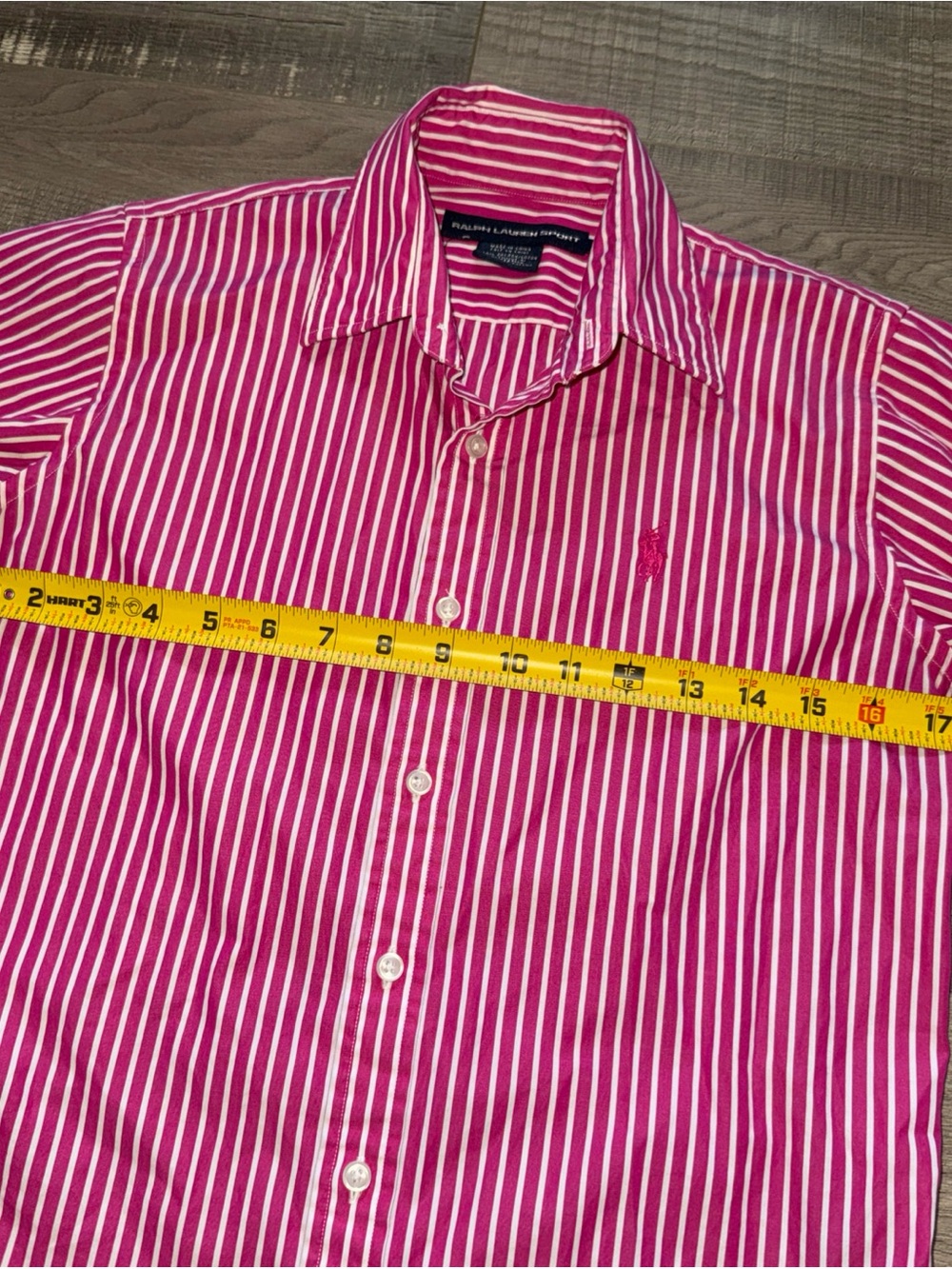 Ralph Lauren Pink Striped Cotton Button-Down Shirt womens 6 - Picture 4 of 8